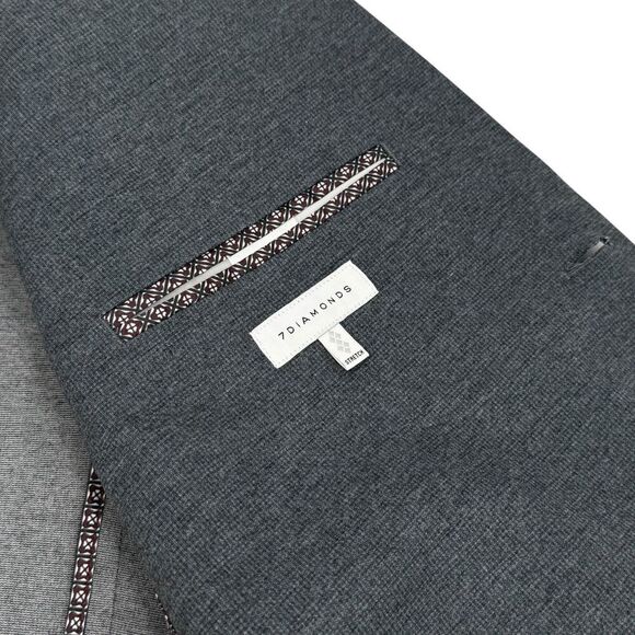 NWT 7 Diamonds Men's Newport Twill Blazer Sport Coat Navy Medium 40R - Picture 8 of 16